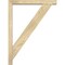 Ekena Millwork Traditional Block Rough Sawn Bracket w/ Offset Brace, Douglas Fir, 4"W x 24"D x 32"H BKT0402X24X32TRA05RDF - alternate 2